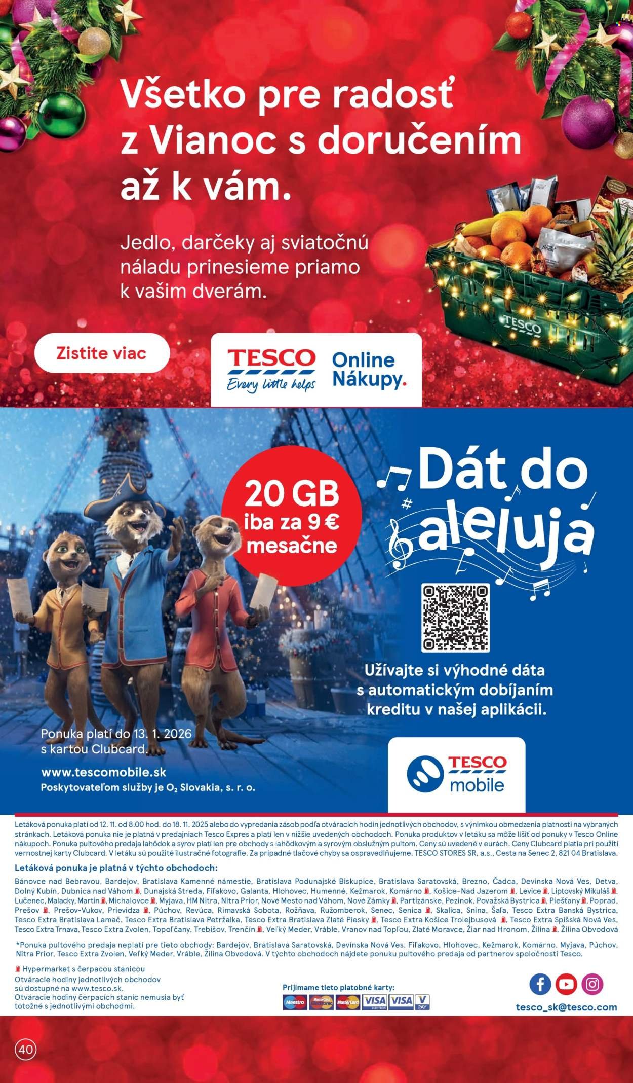 TESCO leták - Od stredy 12.11.2025 (2025-11-12 - 2025-11-18) | 40