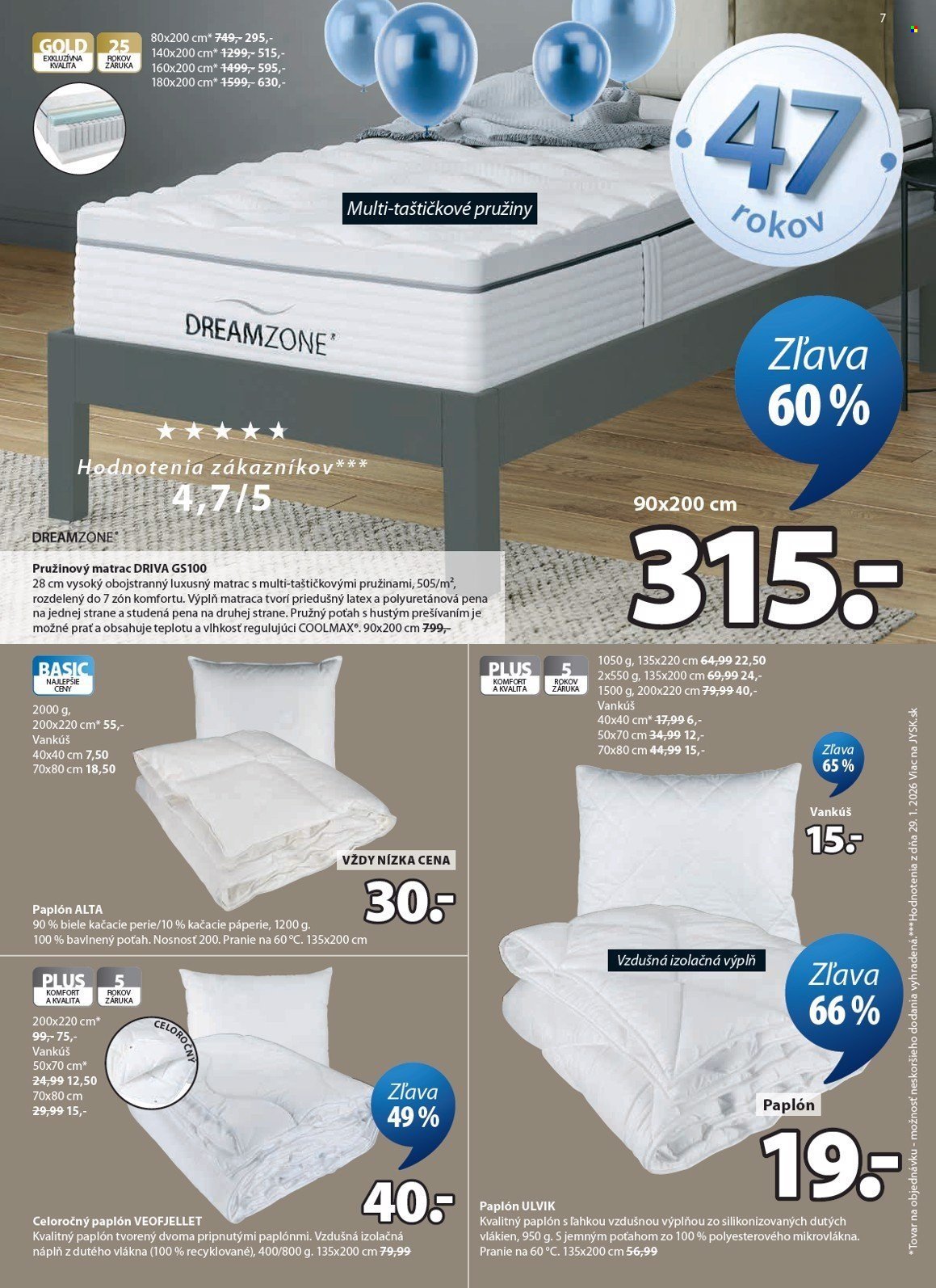 JYSK leták - Od stredy 25.3.2026 (2026-03-25 - 2026-04-14) | 8