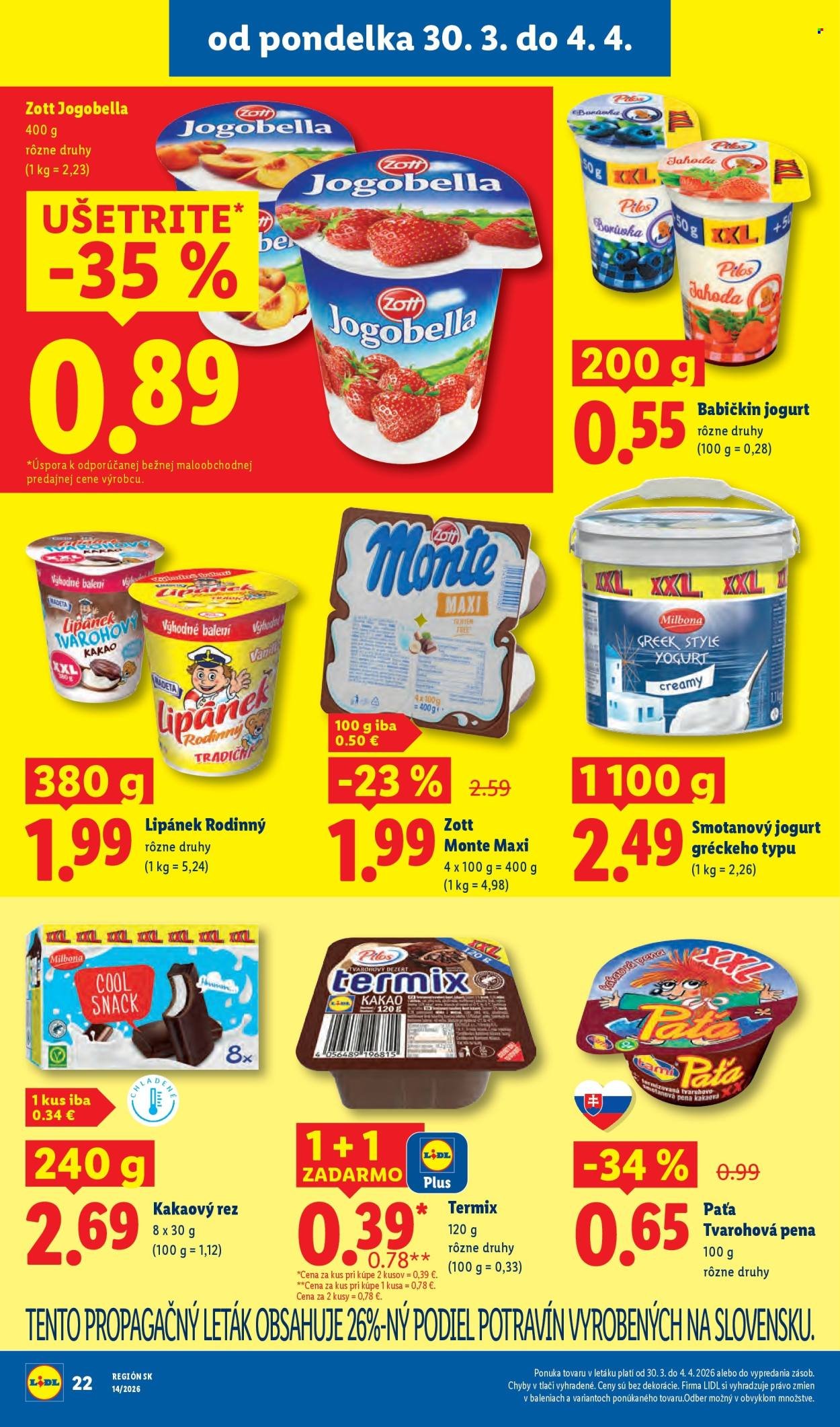 LIDL leták - Od pondelka 30.3.2026 (2026-03-30 - 2026-04-04) | 26