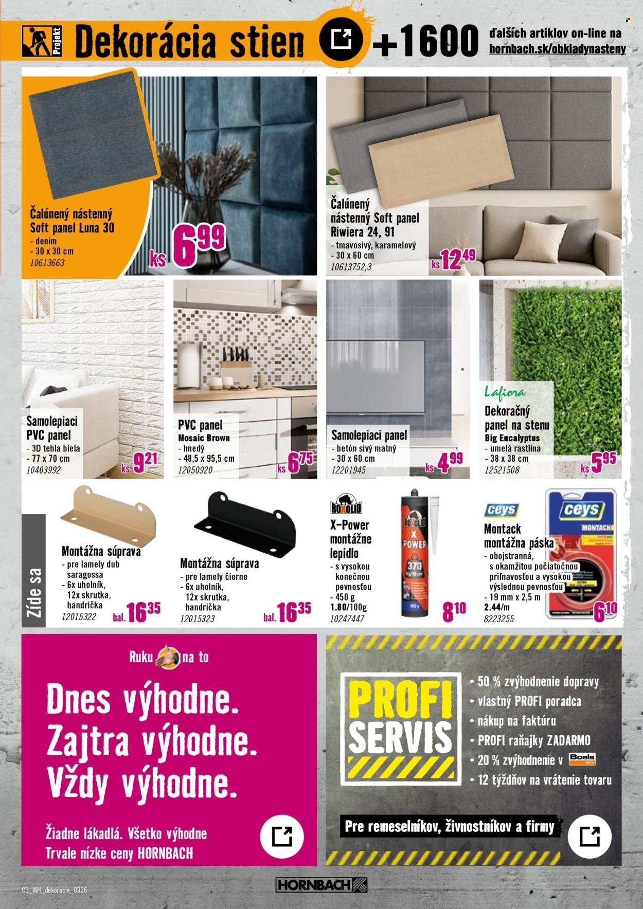HORNBACH leták - Váš ďalší projekt - Dekorácie