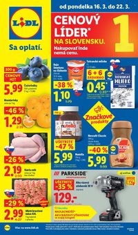 LIDL leták - Od pondelka 16.3.2026 (2026-03-16 - 2026-03-22)