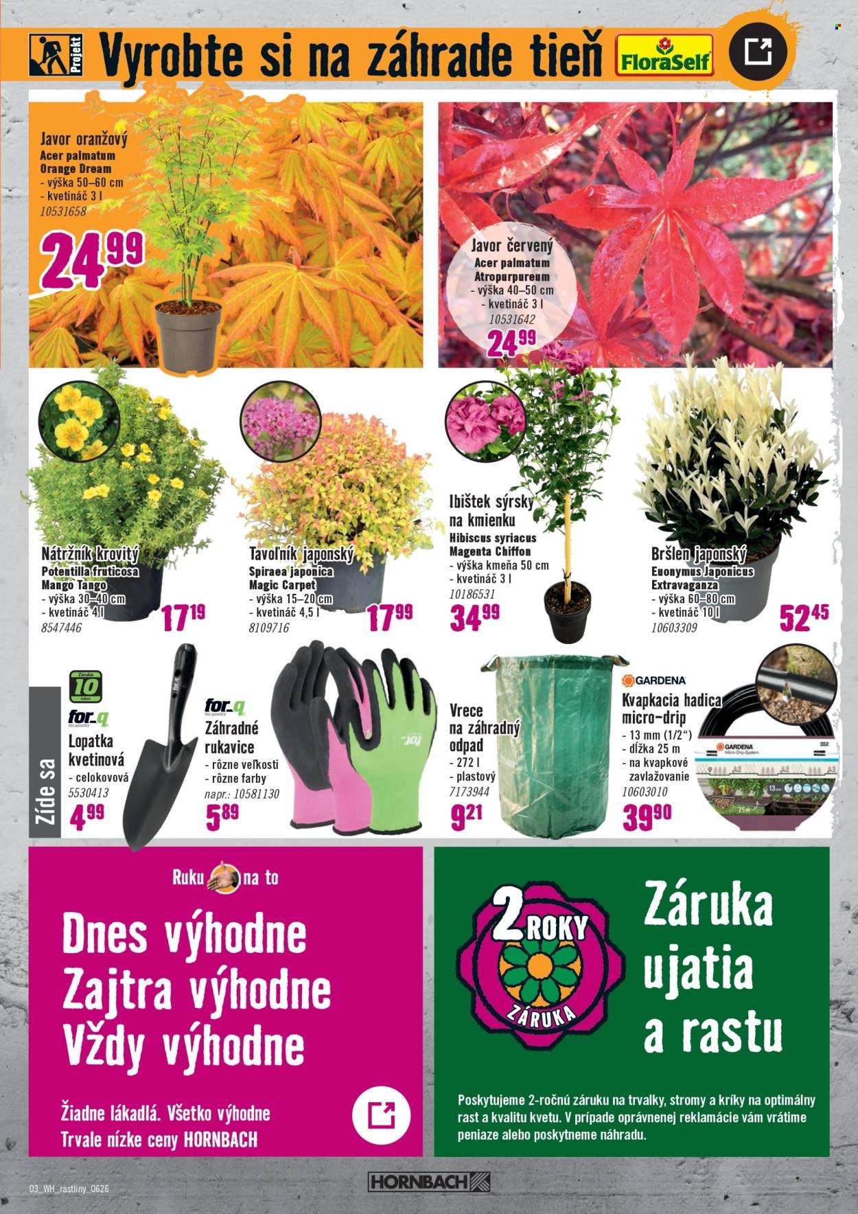 HORNBACH leták - Váš ďalší projekt - Vonkajšie rastliny