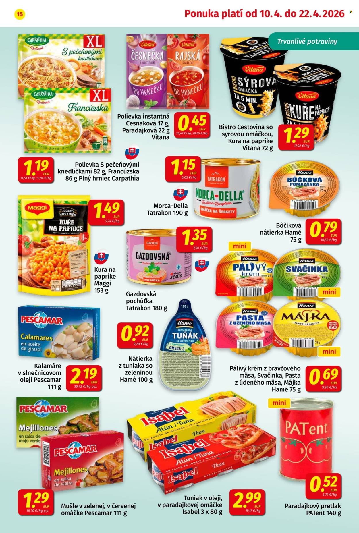 POTRAVINY KORUNA leták - Od piatka 10.4.2026 (2026-04-10 - 2026-04-22) | 15
