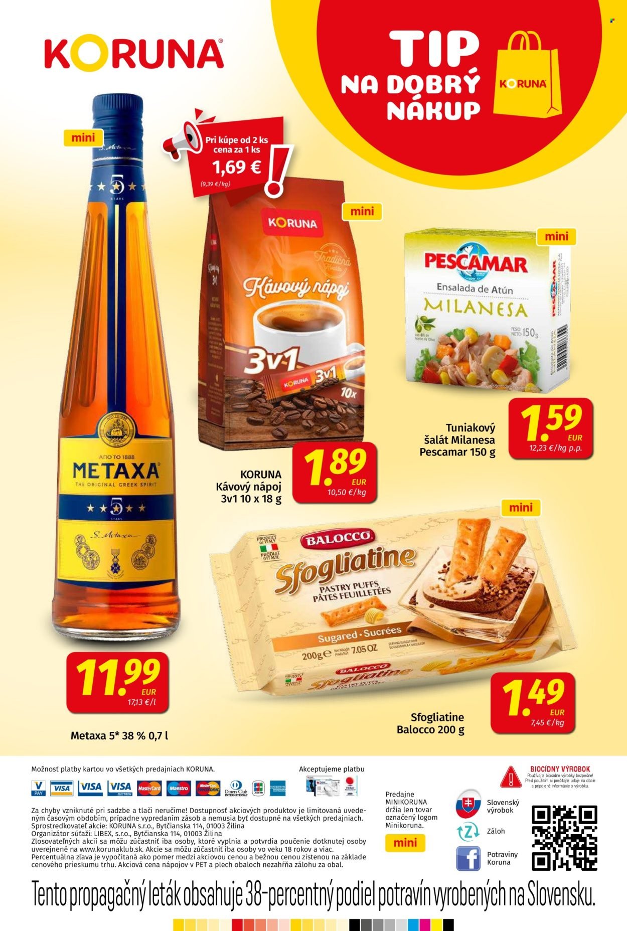 POTRAVINY KORUNA leták - Od piatka 10.4.2026 (2026-04-10 - 2026-04-22) | 24