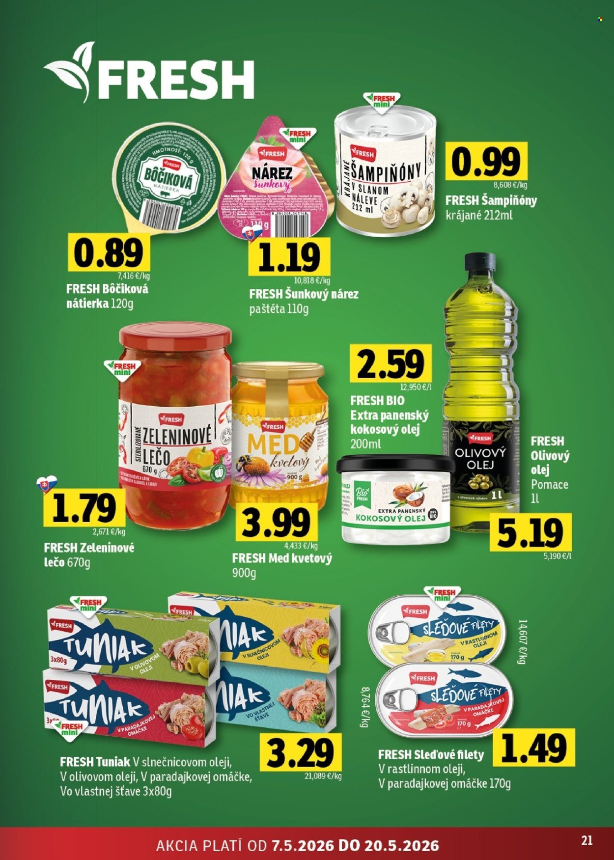 FRESH leták - Stredné a západné Slovensko (2026-05-07 - 2026-05-20) | 21