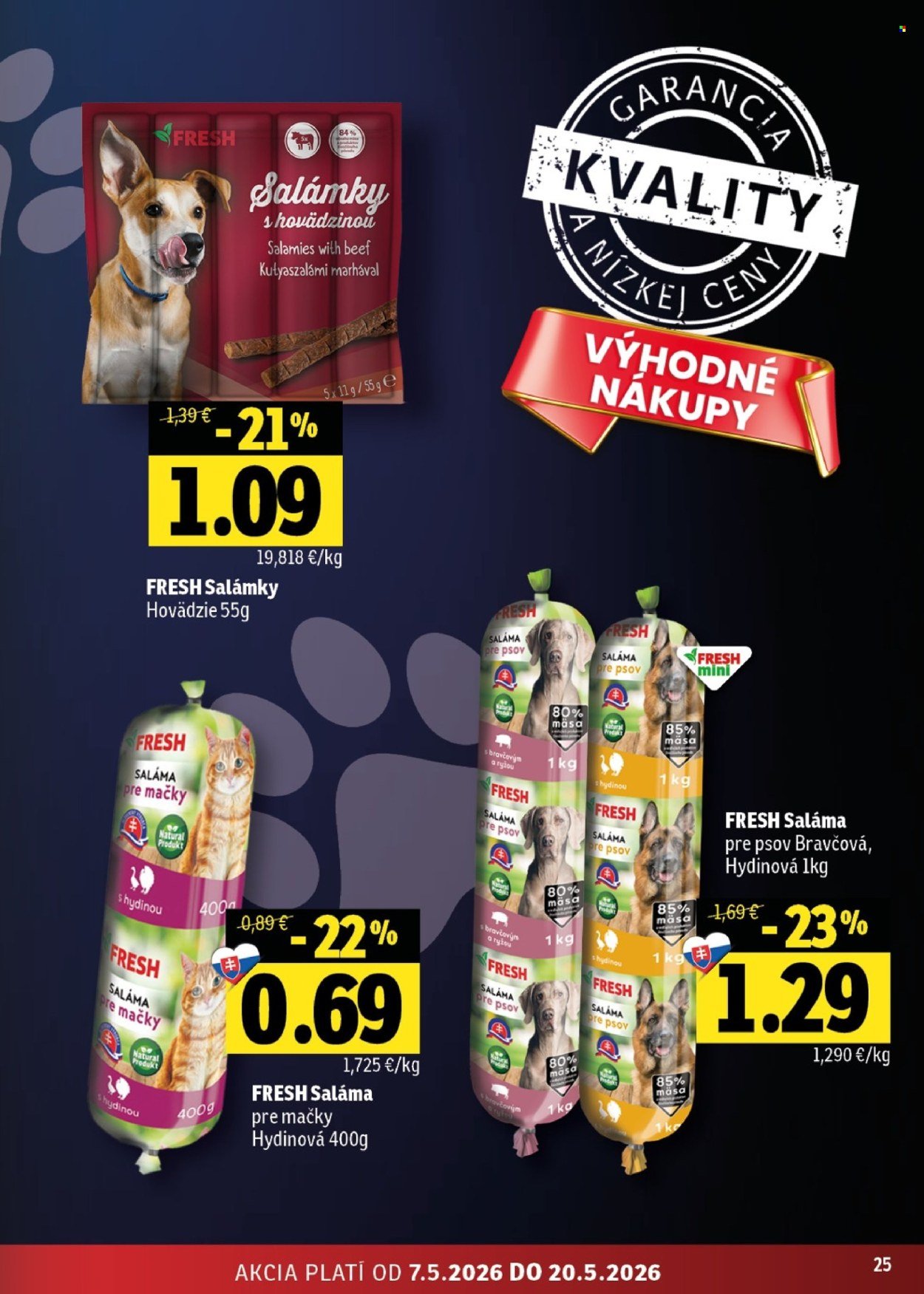FRESH leták - Stredné a západné Slovensko (2026-05-07 - 2026-05-20) | 25