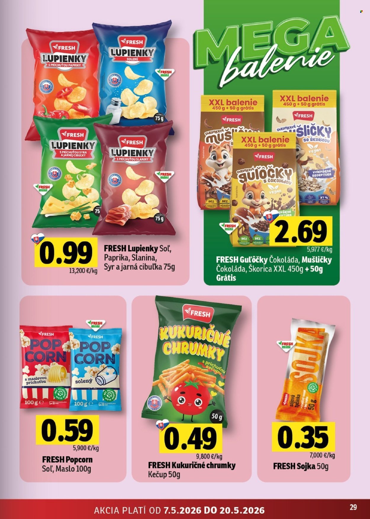 FRESH leták - Stredné a západné Slovensko (2026-05-07 - 2026-05-20) | 29