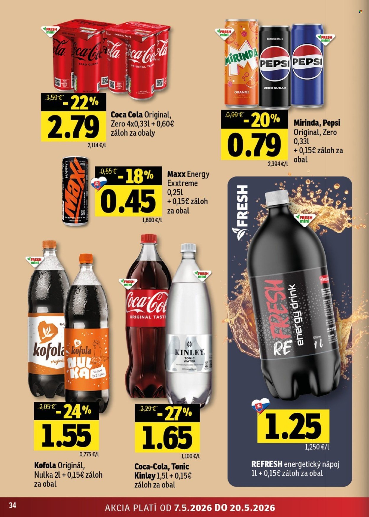 FRESH leták - Stredné a západné Slovensko (2026-05-07 - 2026-05-20) | 34