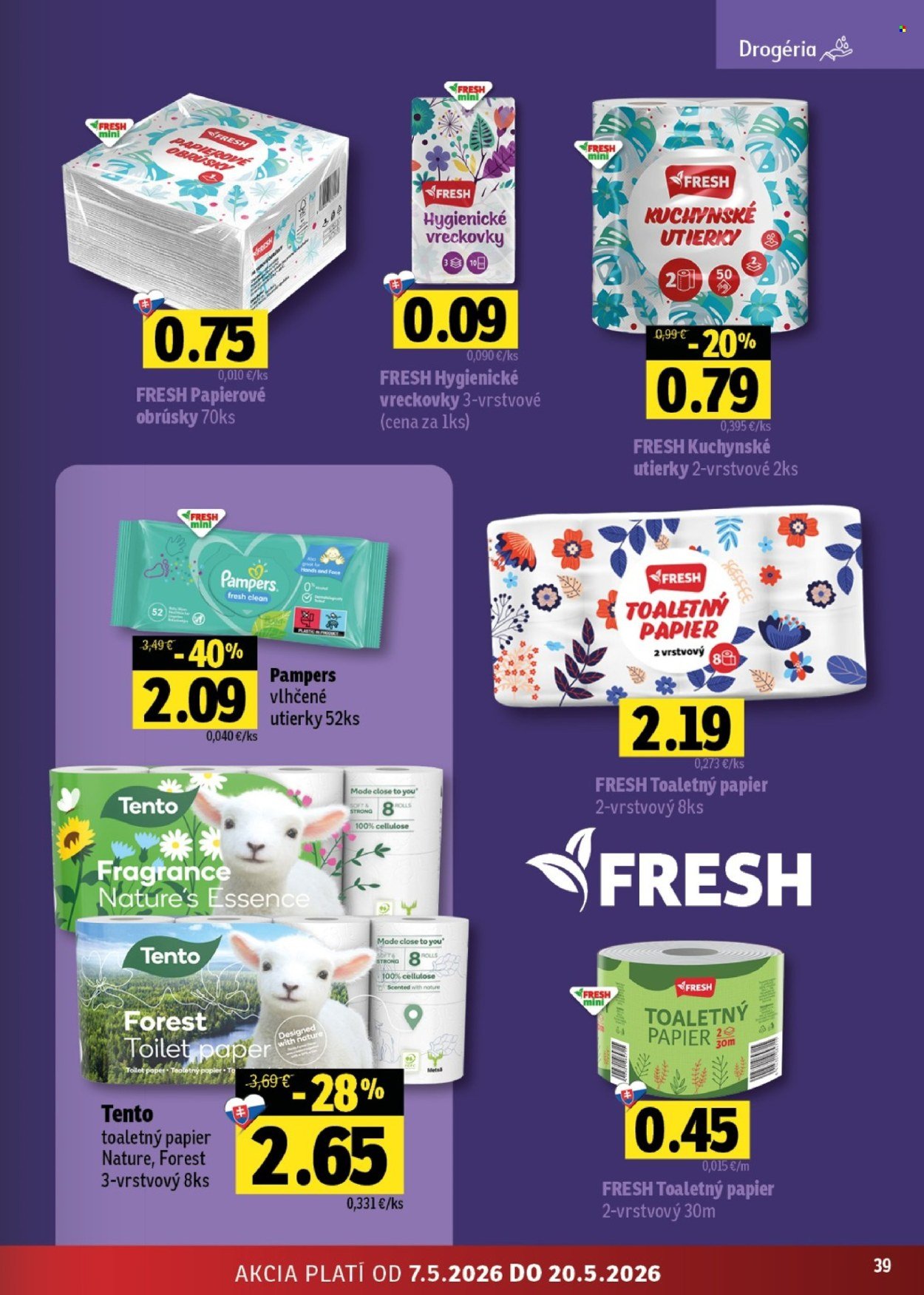 FRESH leták - Stredné a západné Slovensko (2026-05-07 - 2026-05-20) | 39
