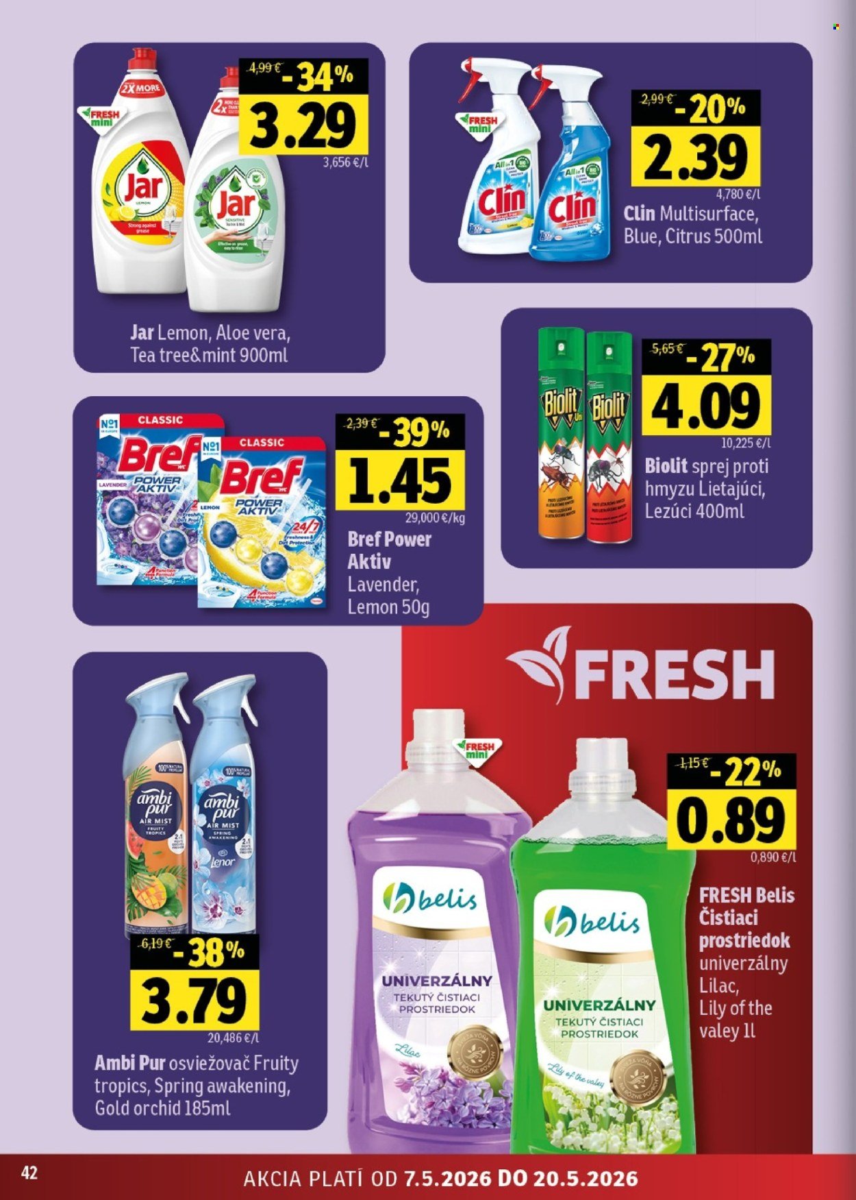 FRESH leták - Stredné a západné Slovensko (2026-05-07 - 2026-05-20) | 42