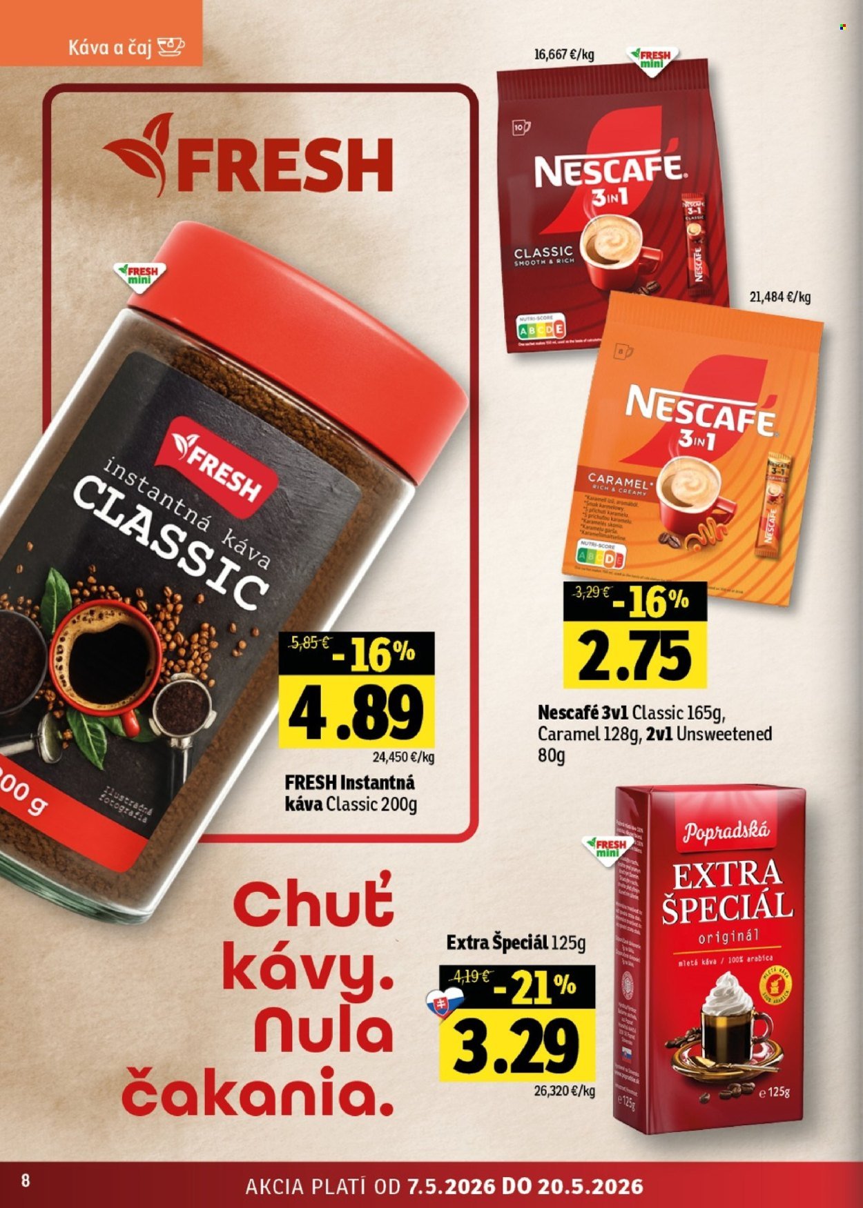 FRESH leták - Stredné a západné Slovensko (2026-05-07 - 2026-05-20) | 8