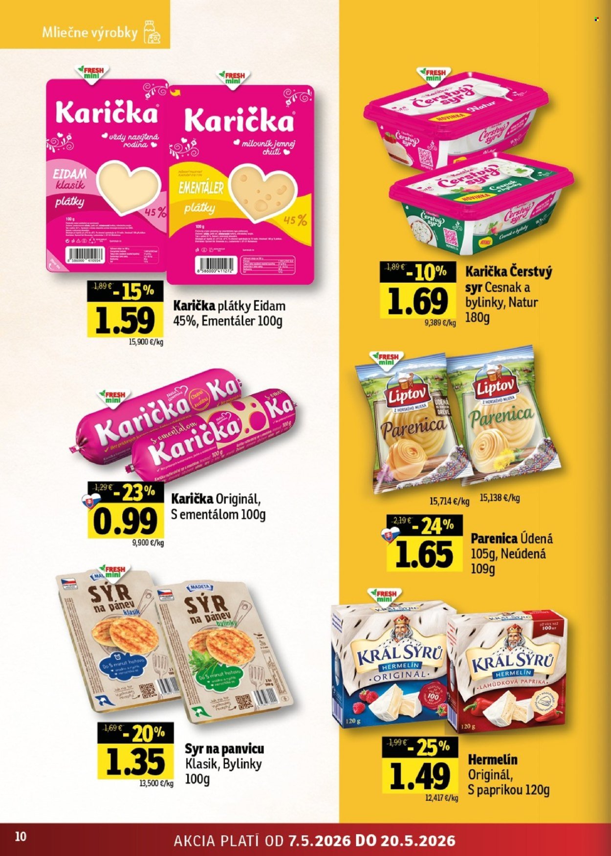 FRESH leták - Stredné a západné Slovensko (2026-05-07 - 2026-05-20) | 10