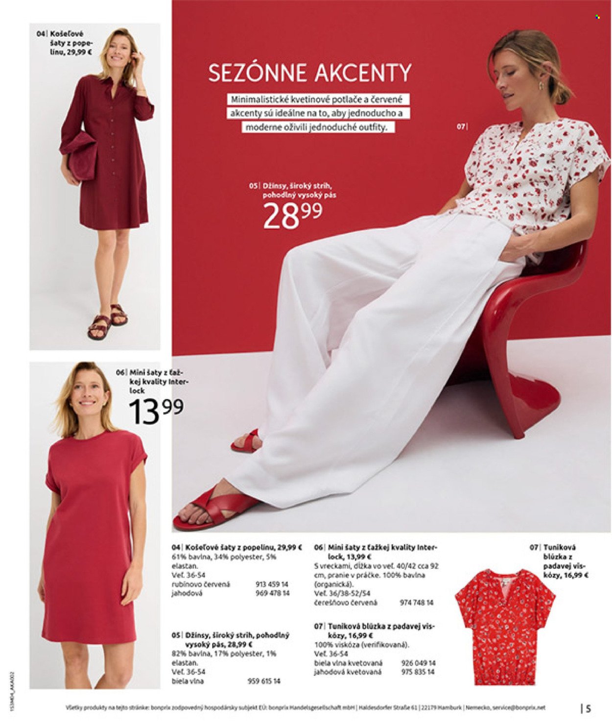 BONPRIX leták - VŠETKO NA ČERVENÚ (2026-03-31 - 2026-04-27) | 7