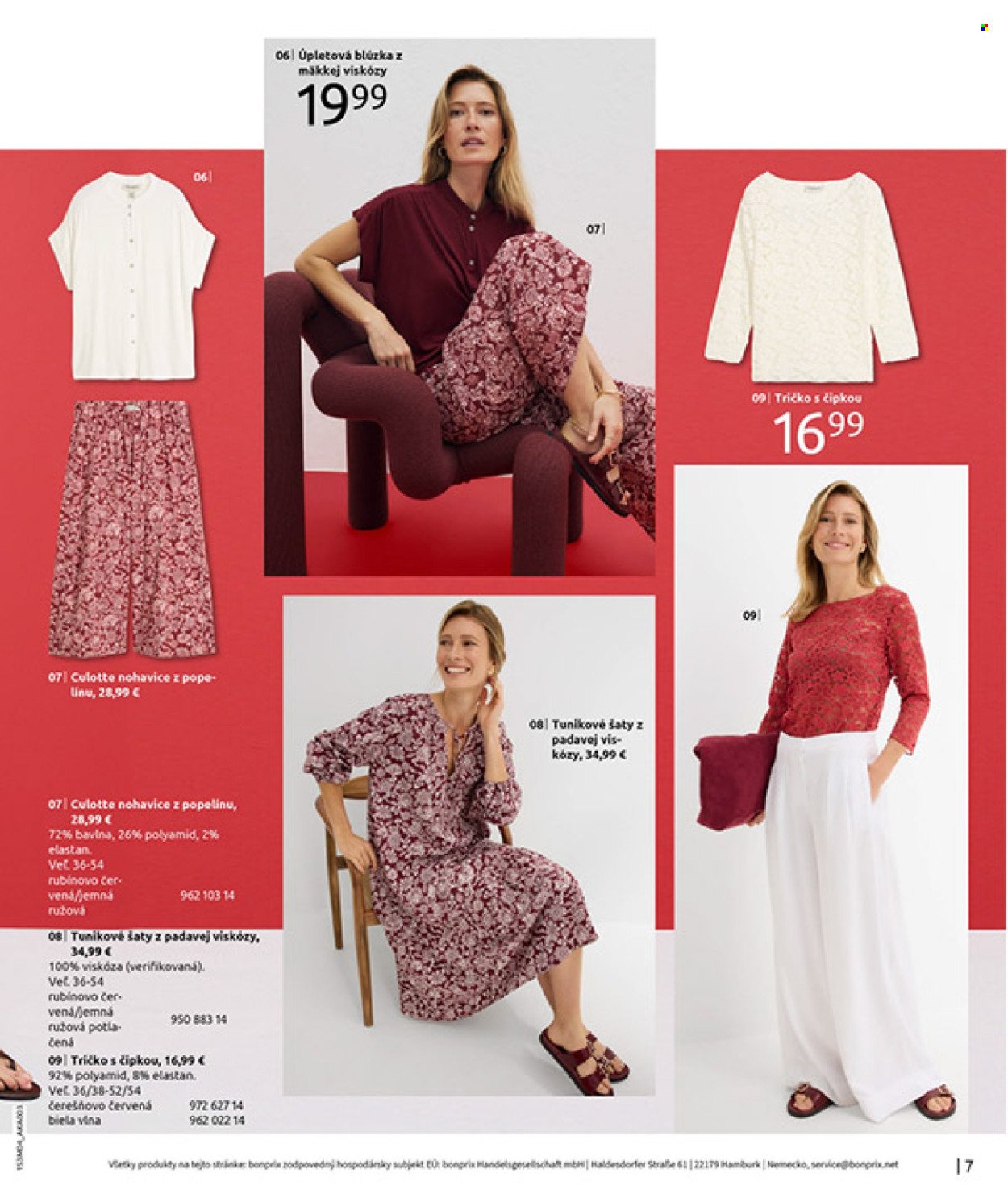 BONPRIX leták - VŠETKO NA ČERVENÚ (2026-03-31 - 2026-04-27) | 9