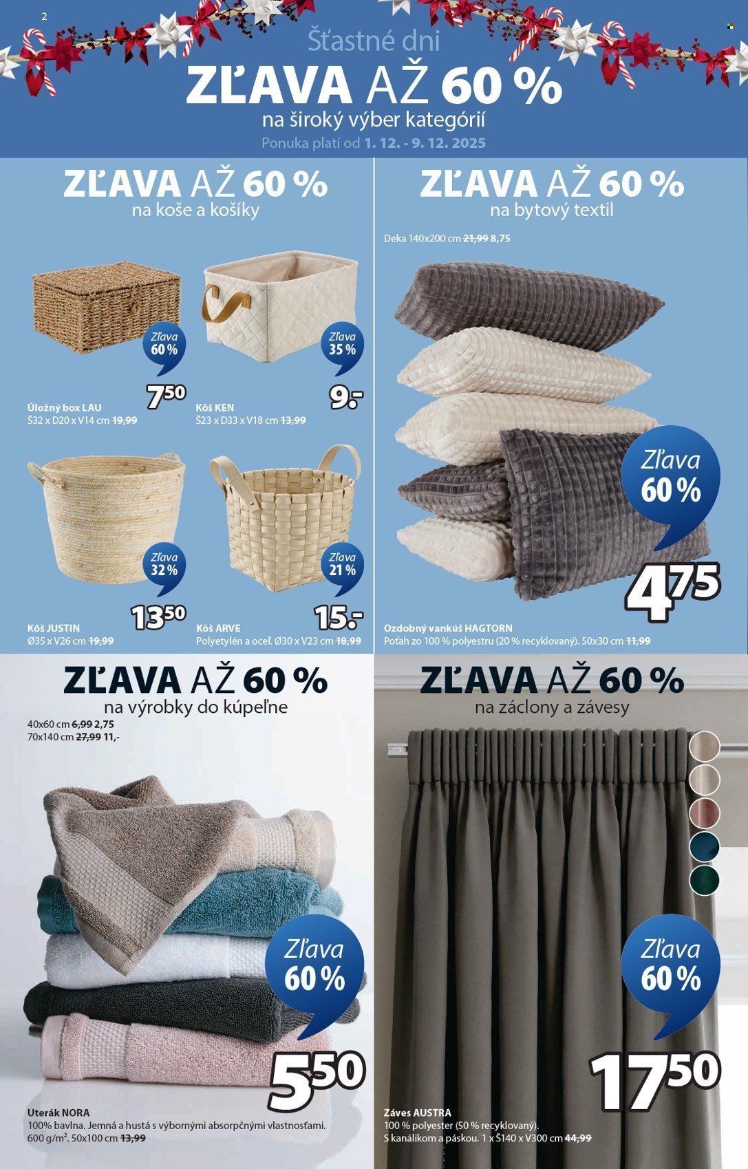 JYSK leták - Od pondelka 1.12.2025 (2025-12-01 - 2025-12-23) | 3