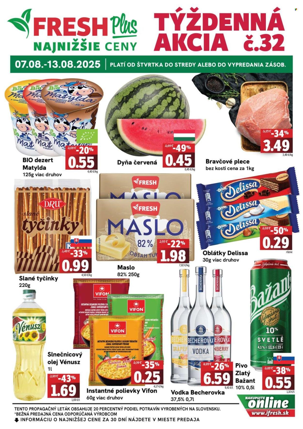 FRESH leták - Týždenná akcia (2025-08-07 - 2025-08-13) | 1