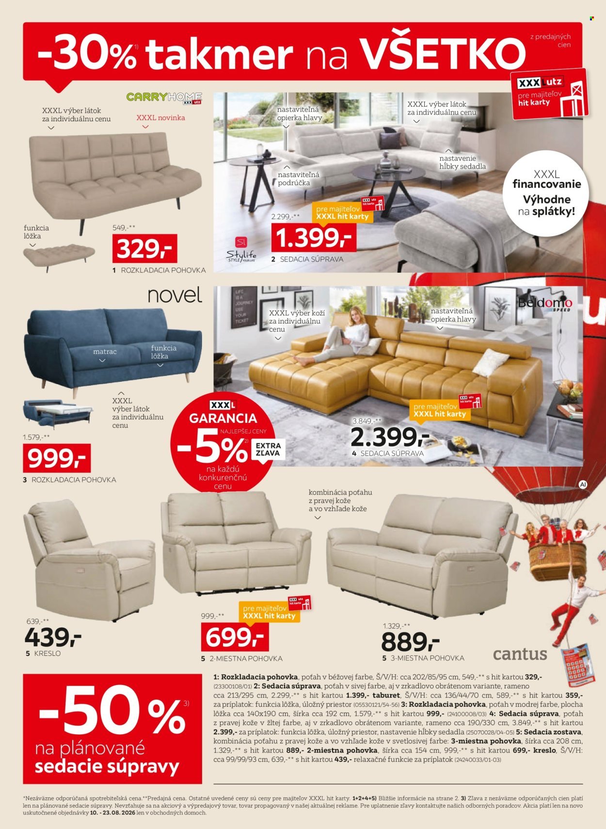 XXXLUTZ leták - Zľava 30 % takmer na všetko