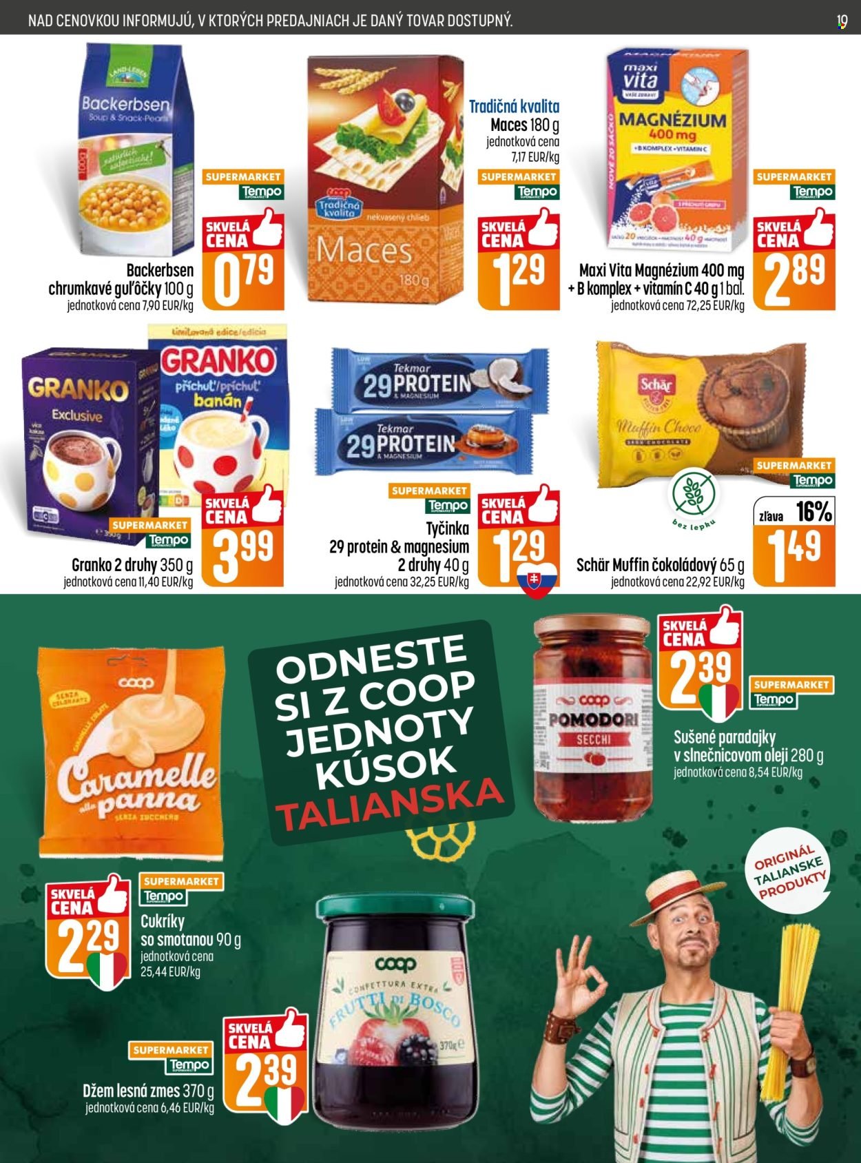 COOP JEDNOTA leták - Od štvrtka 14.5.2026 (2026-05-14 - 2026-05-20) | 19