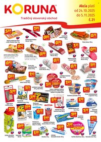 POTRAVINY KORUNA leták - Od piatka 24.10.2025 (2025-10-24 - 2025-11-05)