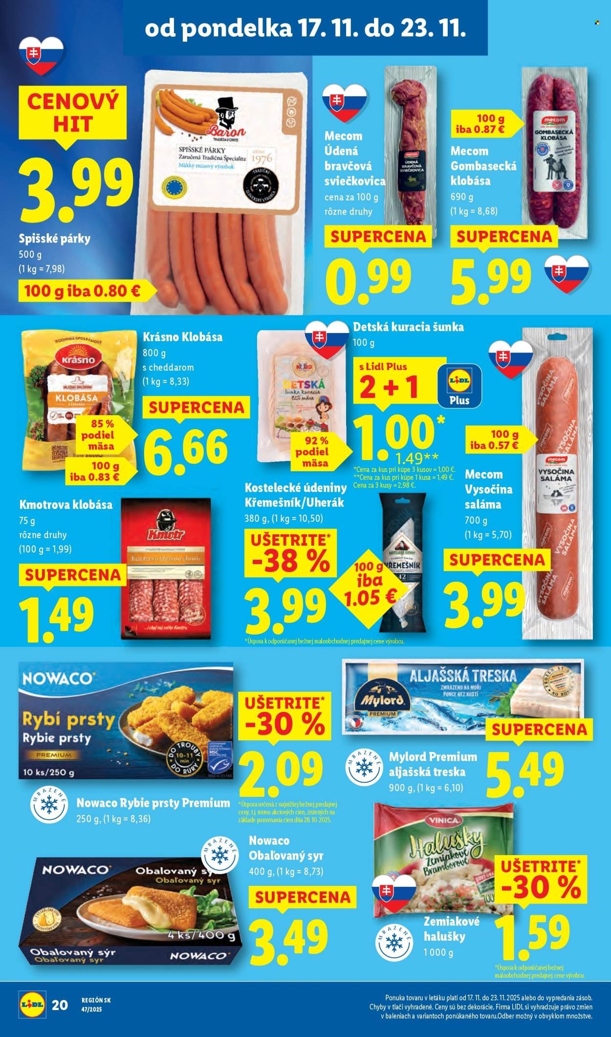 LIDL leták - Od štvrtka 20.11.2025 (2025-11-20 - 2025-11-23) | 74