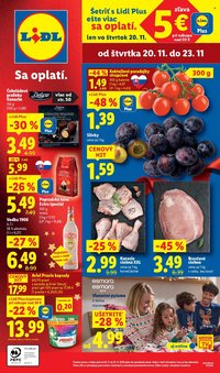 LIDL leták - Od štvrtka 20.11.2025 (2025-11-20 - 2025-11-23)