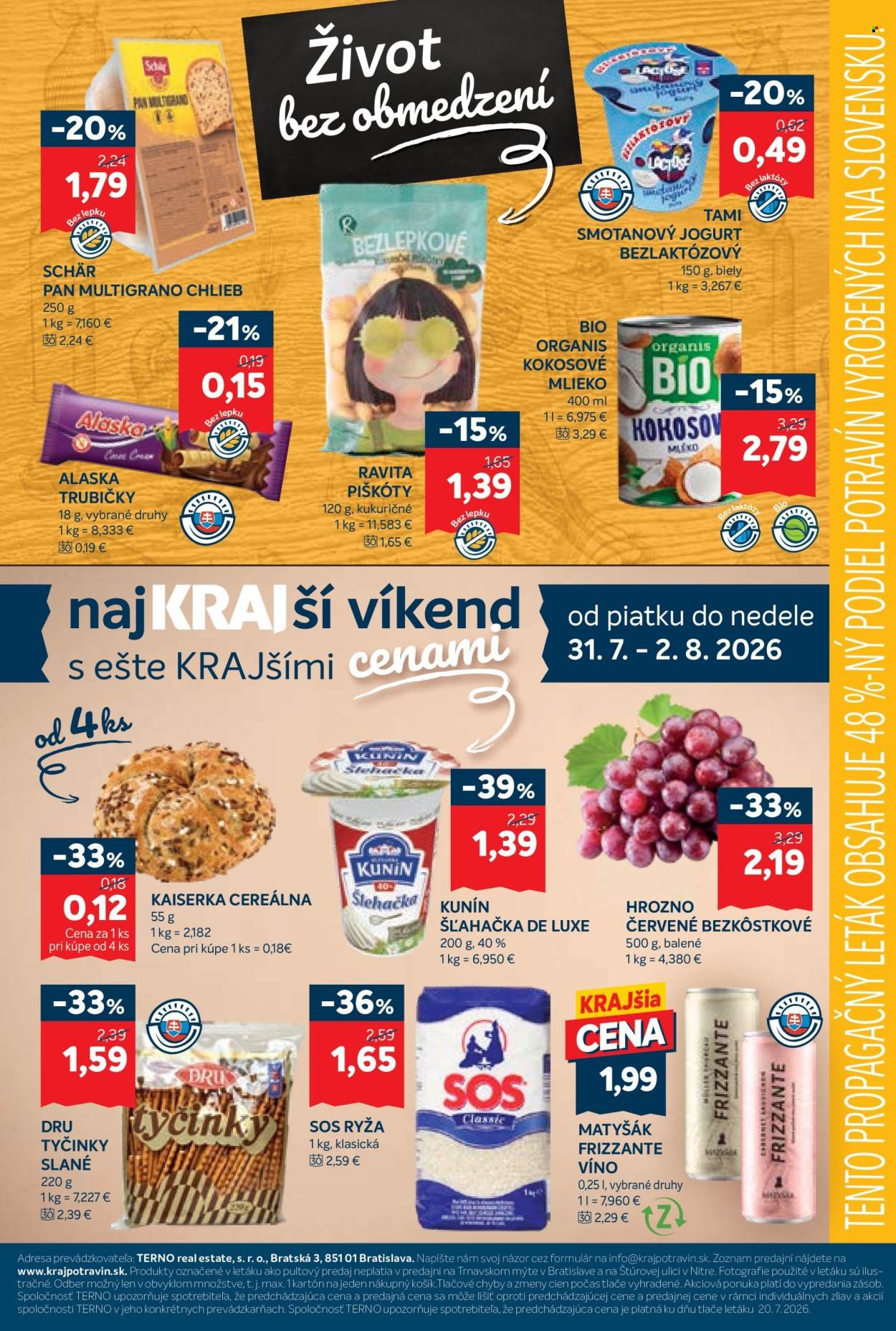 KRAJ leták - Od štvrtka 30.7.2026