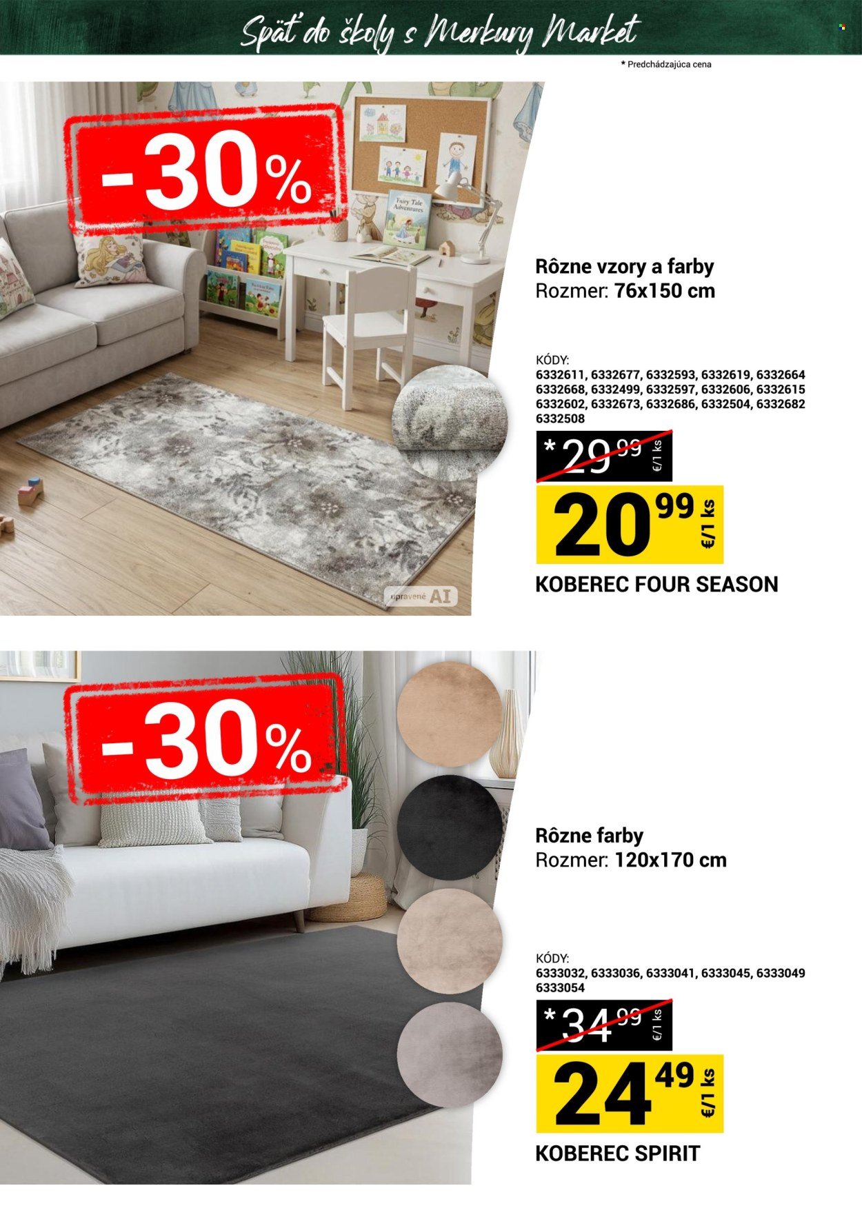 MERKURY MARKET leták - Späť do školy