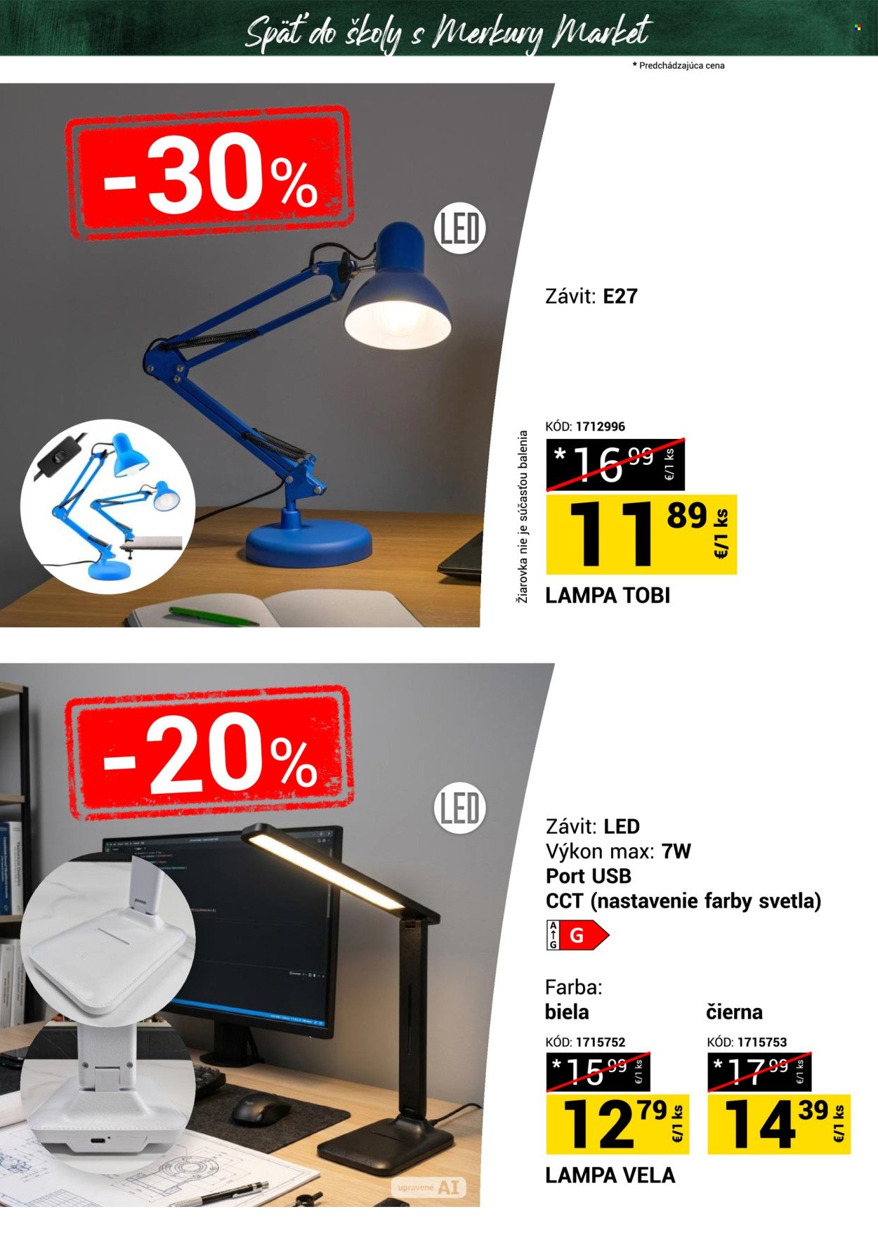 MERKURY MARKET leták - Späť do školy