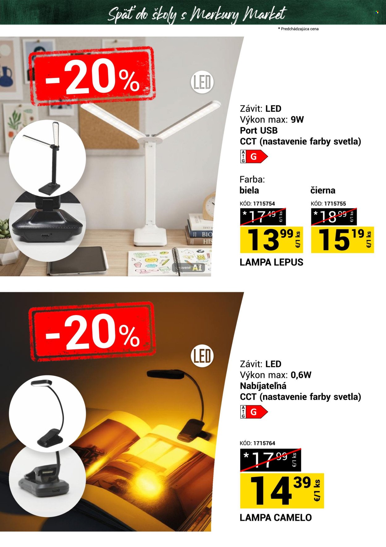 MERKURY MARKET leták - Späť do školy