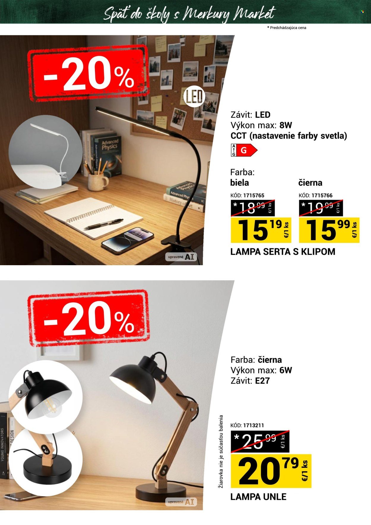 MERKURY MARKET leták - Späť do školy