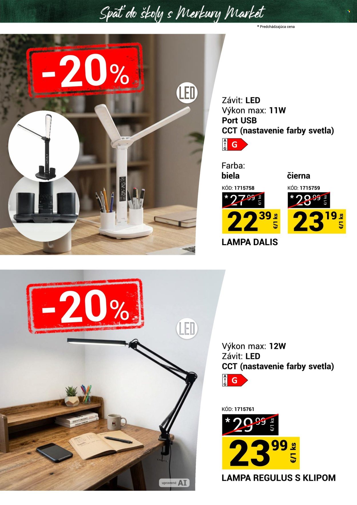 MERKURY MARKET leták - Späť do školy