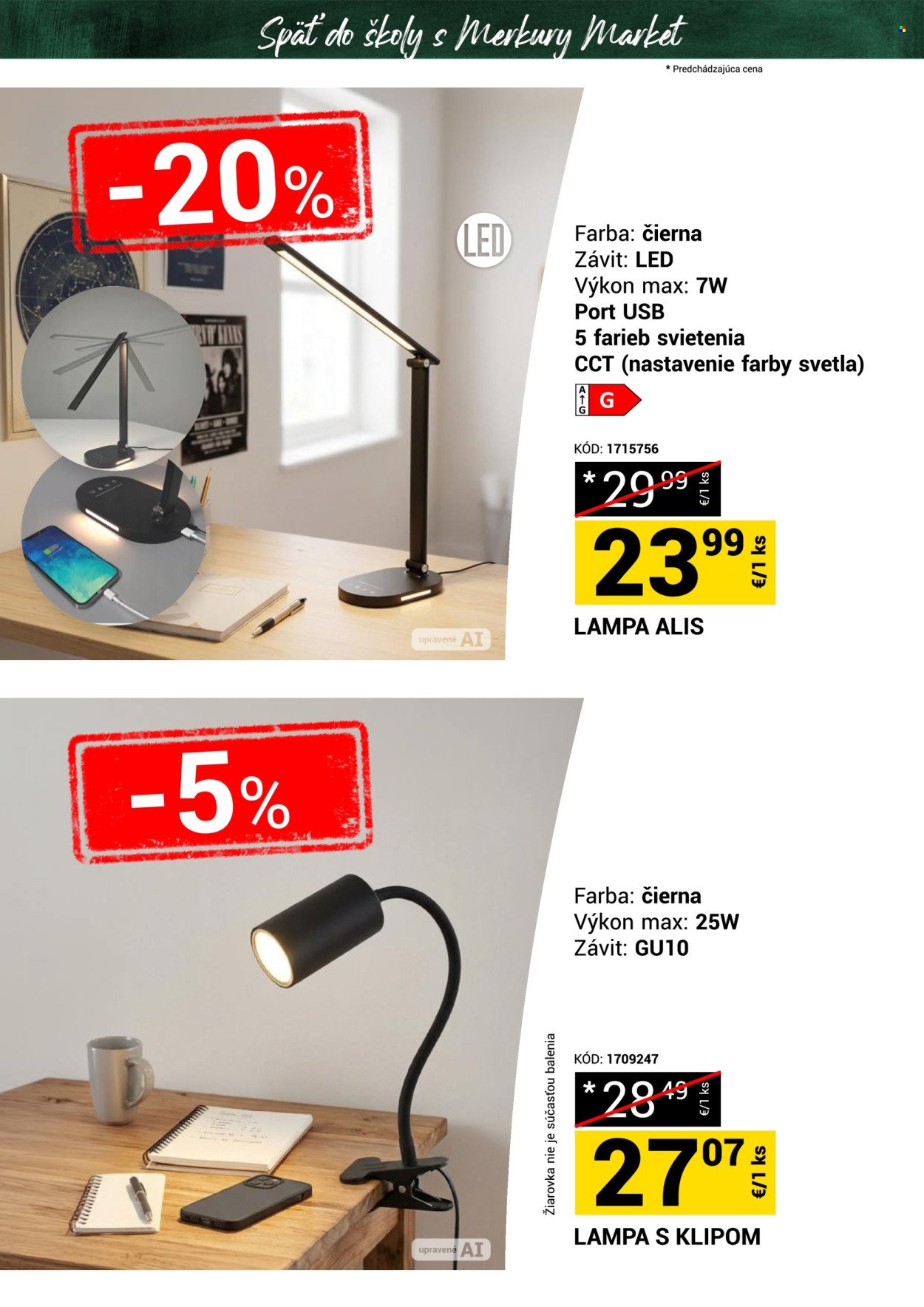 MERKURY MARKET leták - Späť do školy