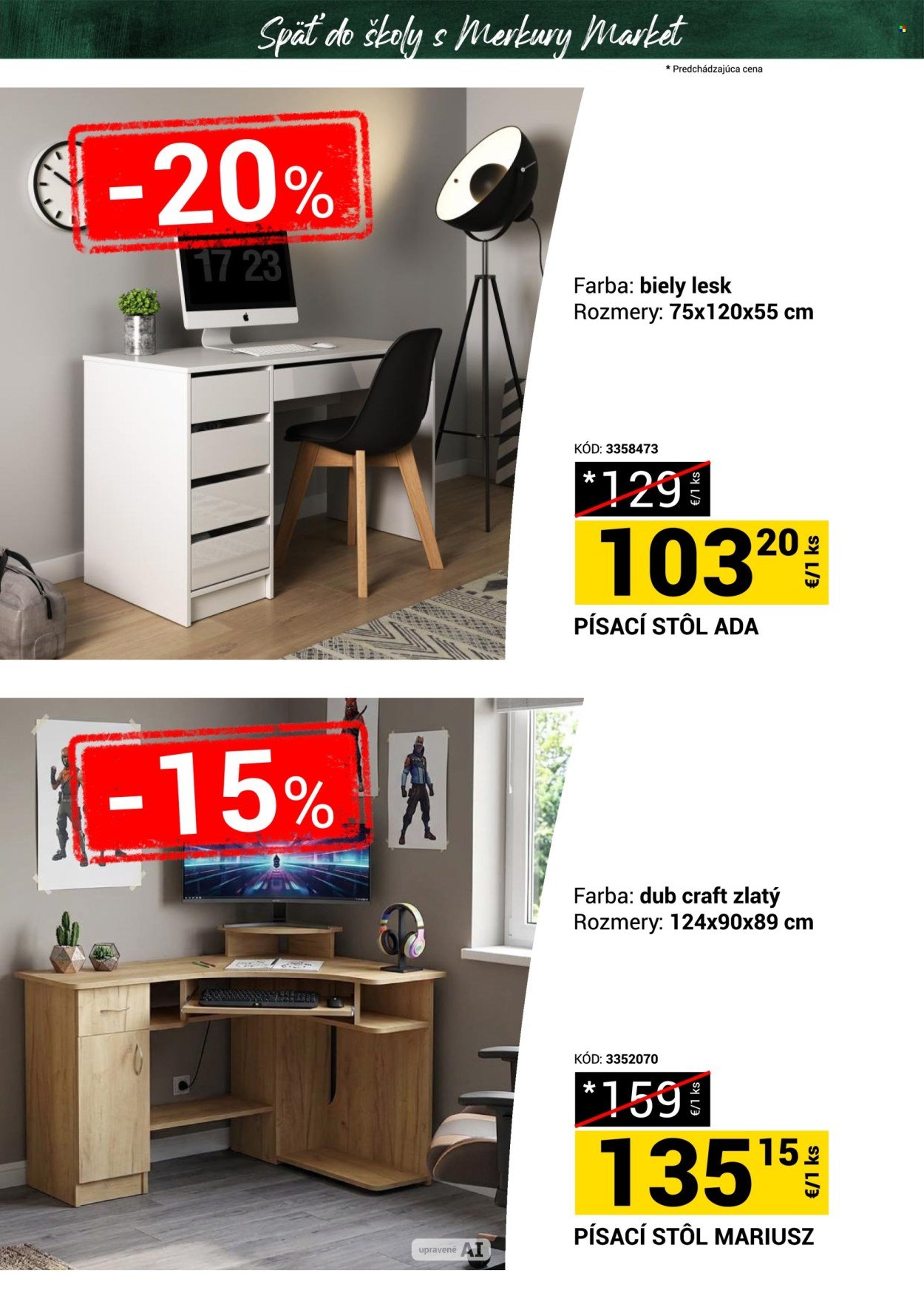 MERKURY MARKET leták - Späť do školy