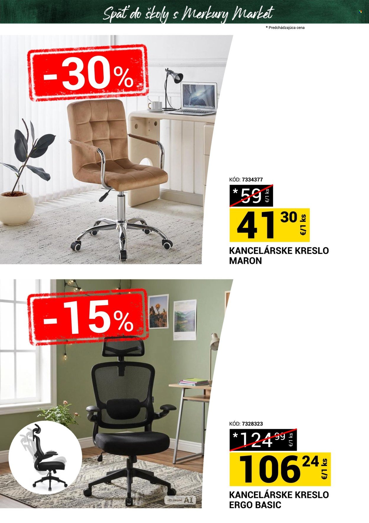MERKURY MARKET leták - Späť do školy