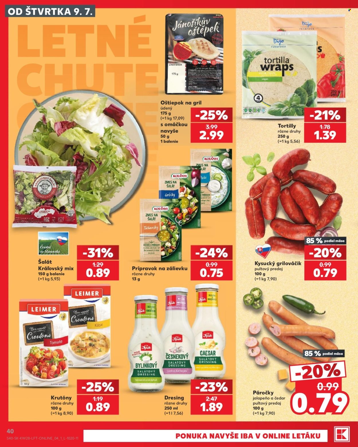 KAUFLAND leták - Od štvrtka 9.7.2026