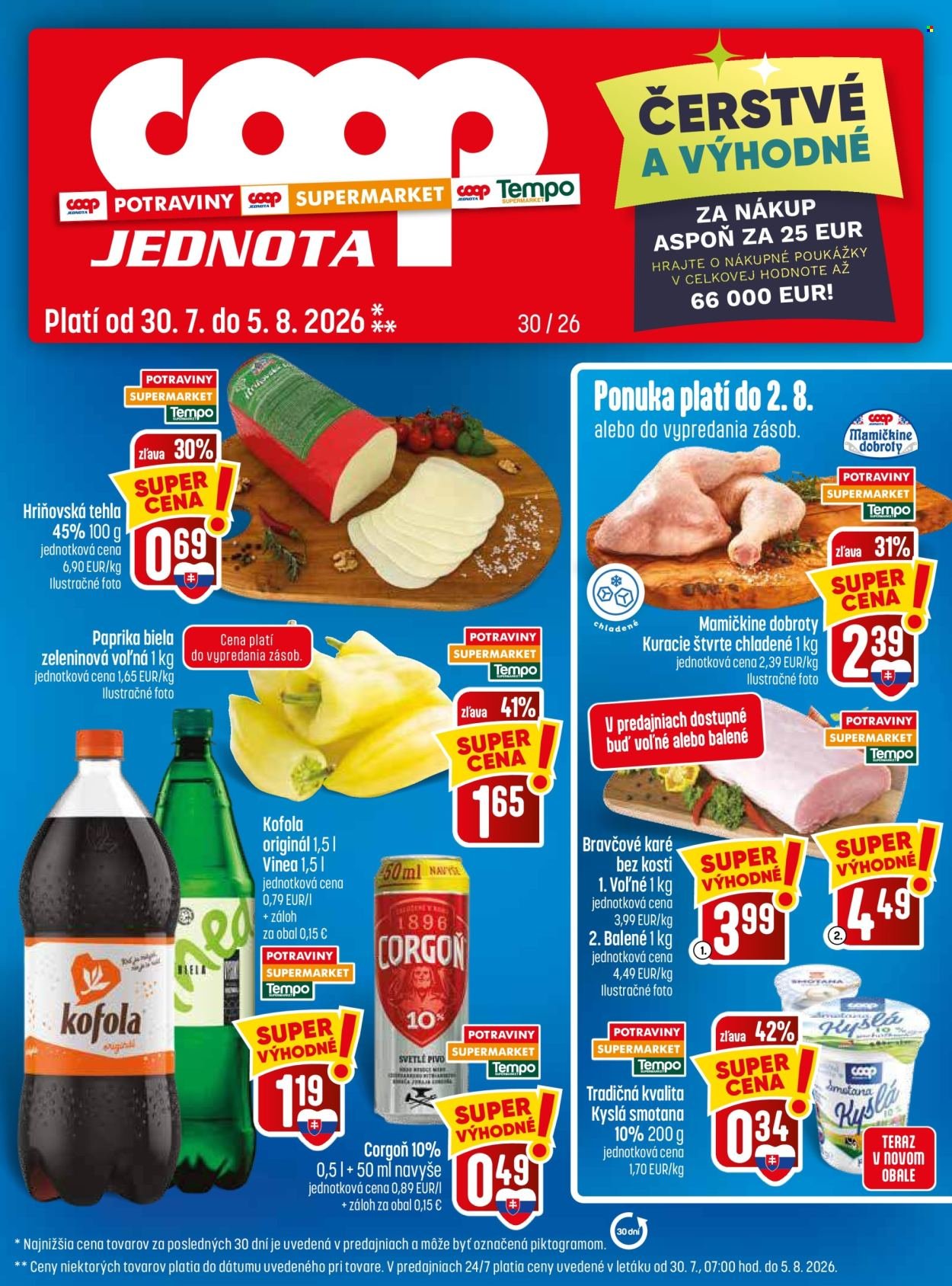 COOP JEDNOTA leták - Od štvrtka 30.7.2026