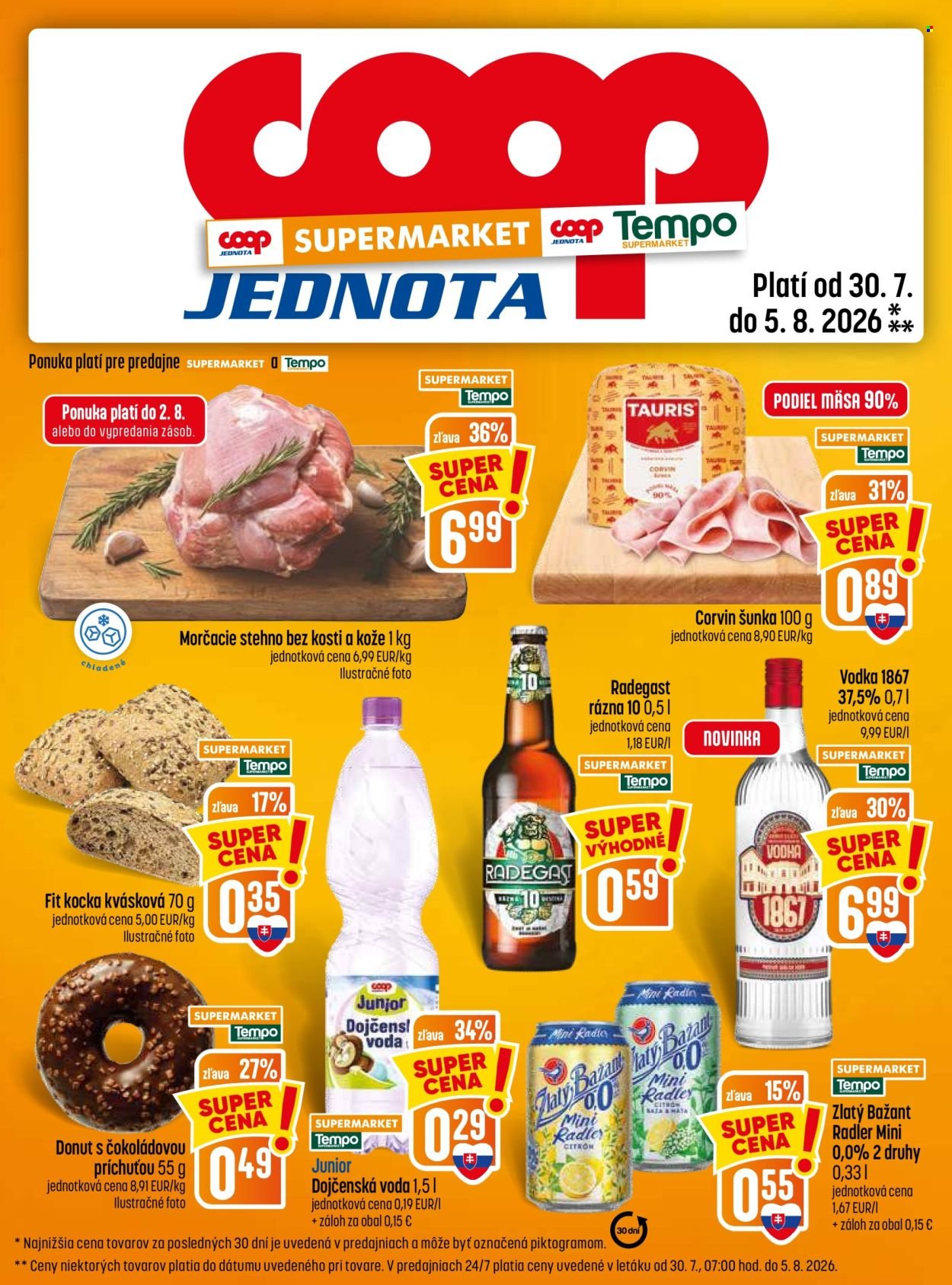 COOP JEDNOTA leták - Od štvrtka 30.7.2026