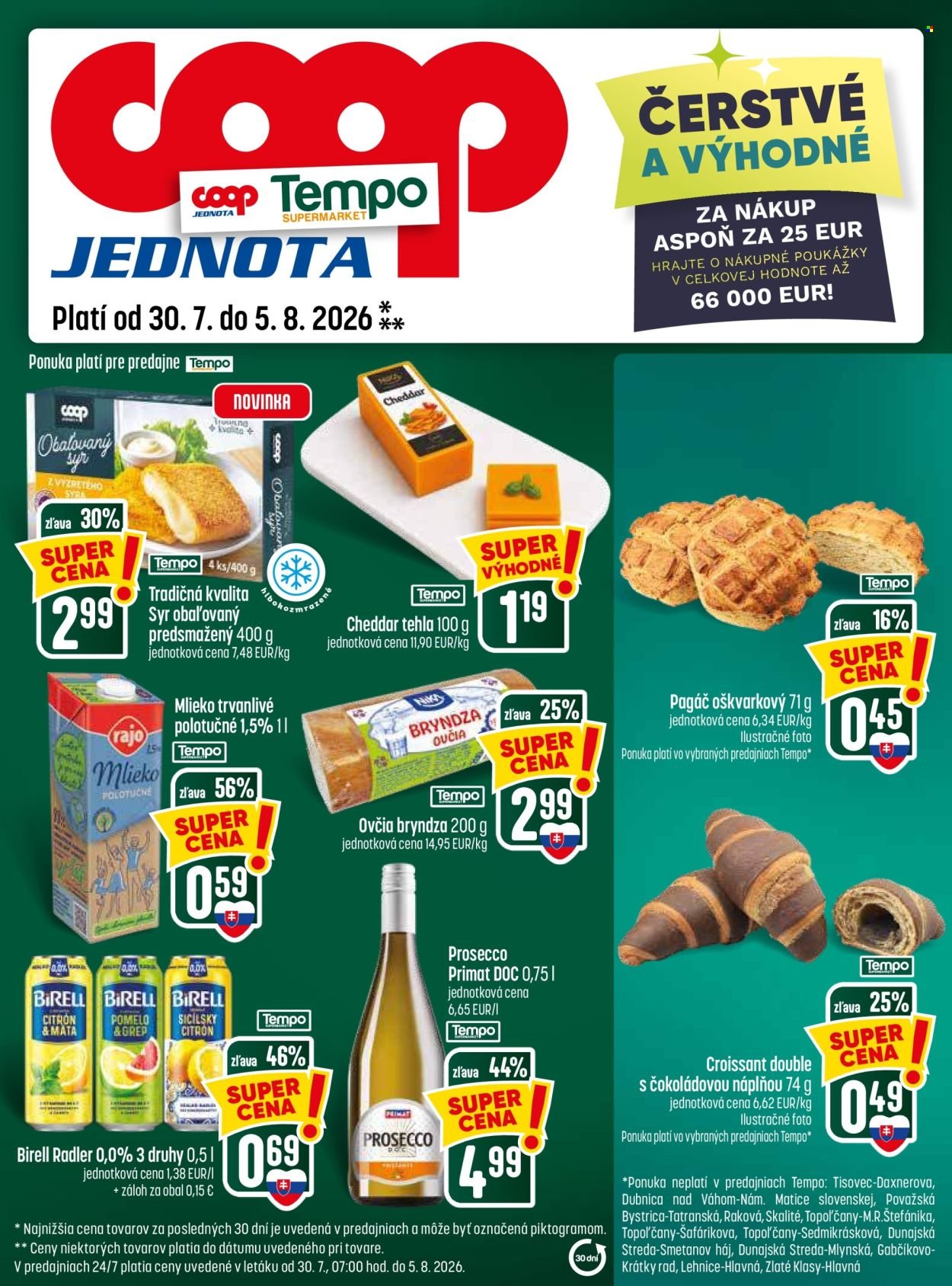 COOP JEDNOTA leták - Od štvrtka 30.7.2026