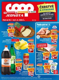 COOP JEDNOTA leták - Od štvrtka 30.7.2026