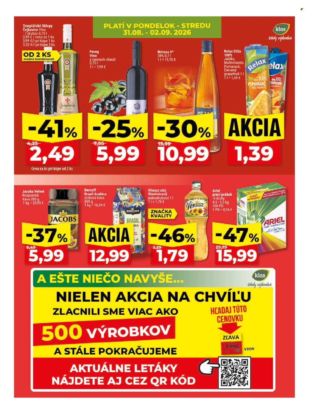 KLAS leták - Od pondelka 31.8.2026