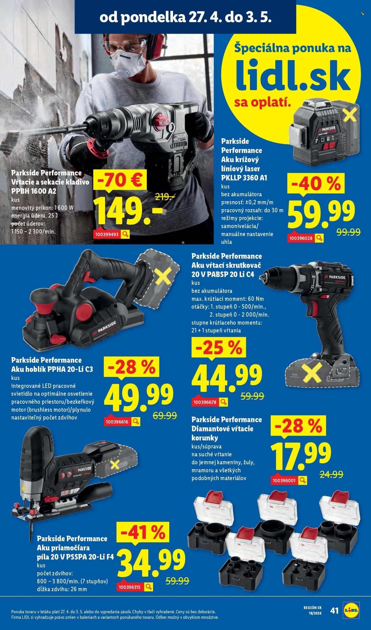 LIDL leták - Od pondelka 27.4.2026 (2026-04-27 - 2026-05-03) | 49