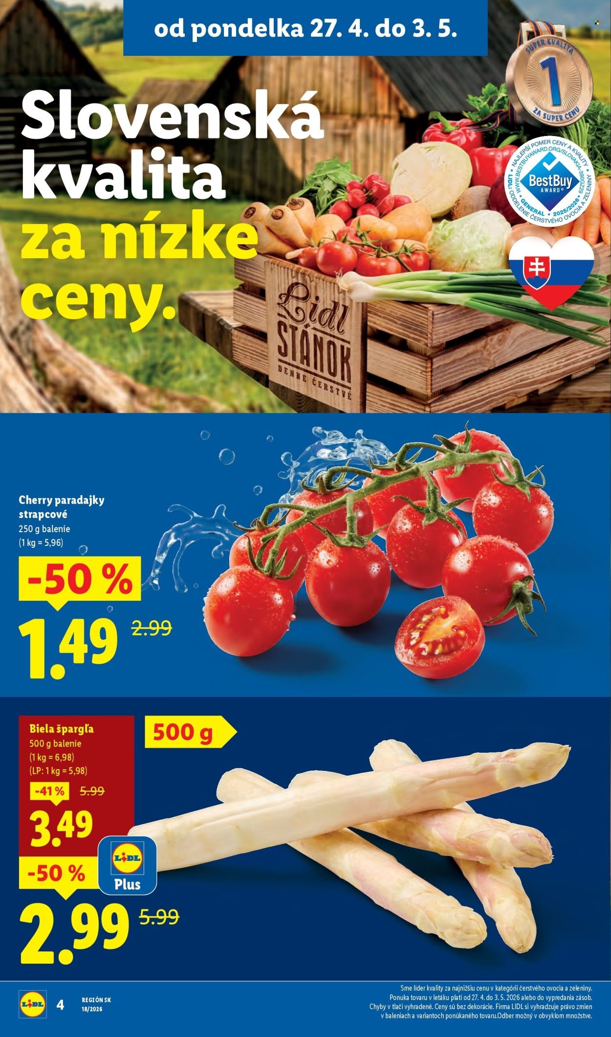 LIDL leták - Od pondelka 27.4.2026 (2026-04-27 - 2026-05-03) | 6