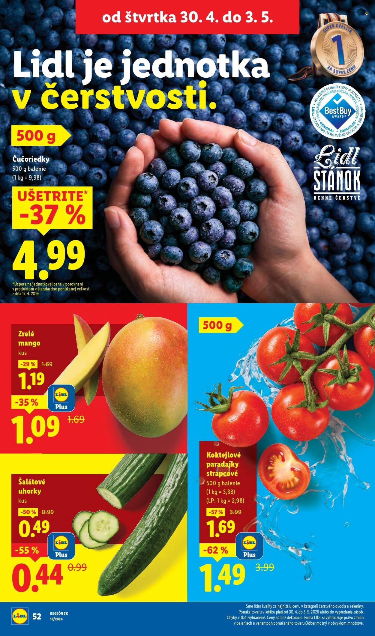 LIDL leták - Od pondelka 27.4.2026 (2026-04-27 - 2026-05-03) | 52