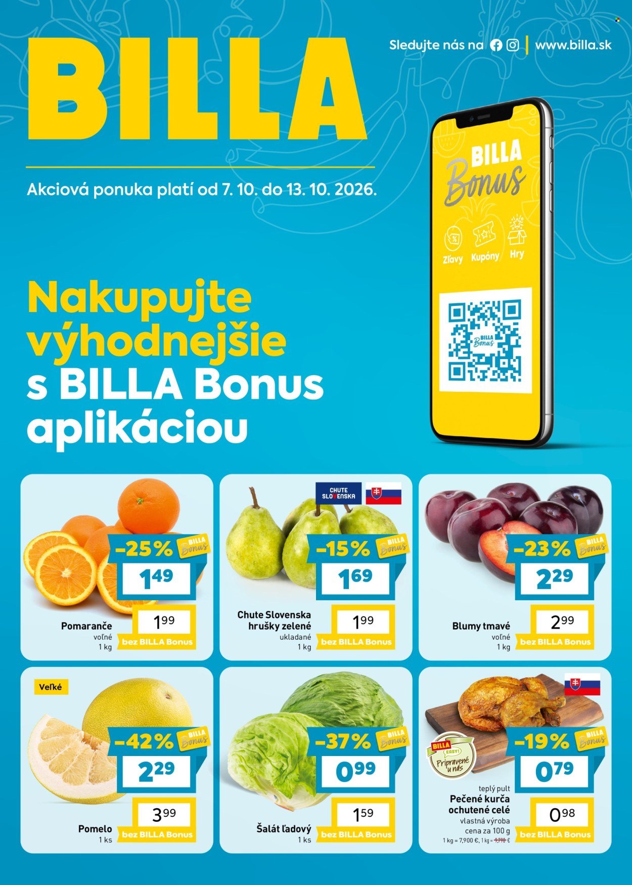 BILLA leták - Bonus leták