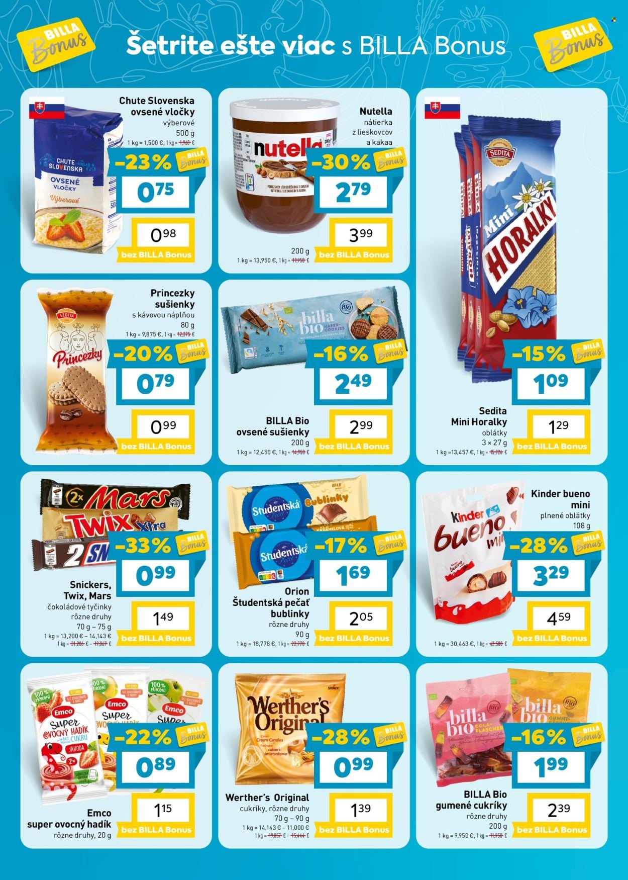 BILLA leták - Bonus leták
