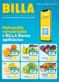 BILLA leták - Bonus leták