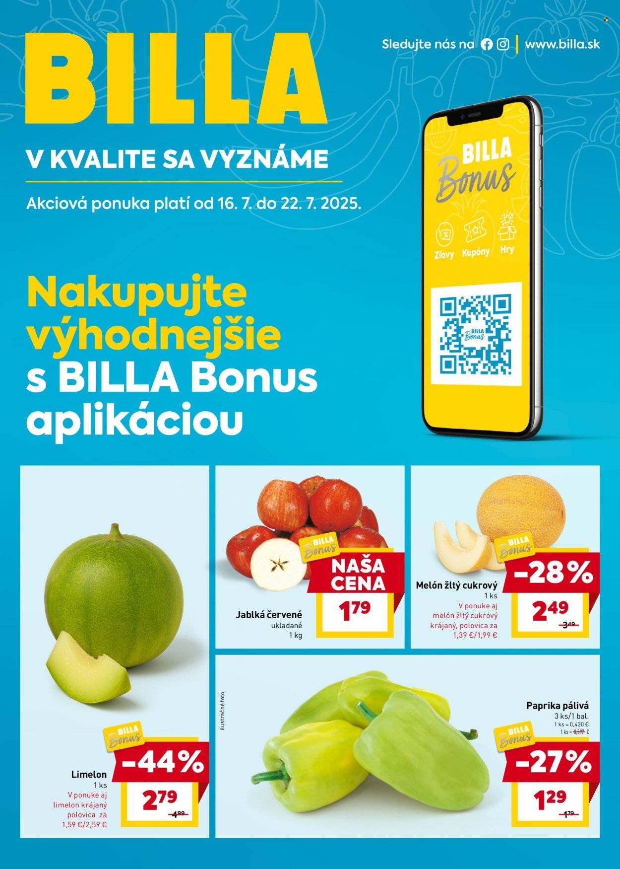 BILLA leták - Bonus leták (2025-07-16 - 2025-07-22) | 1