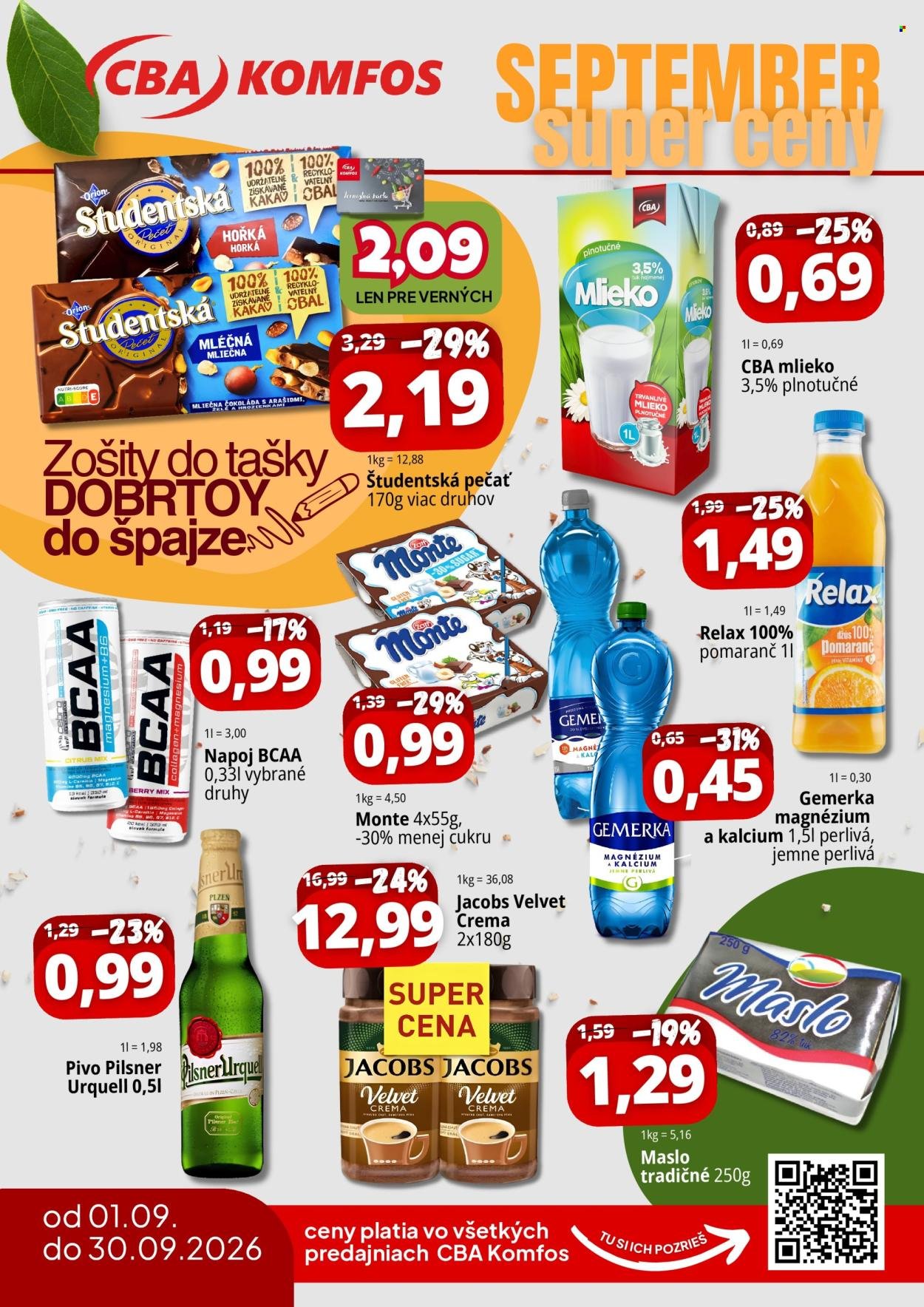 CBA KOMFOS leták - Super ceny - Výhodne každý deň!