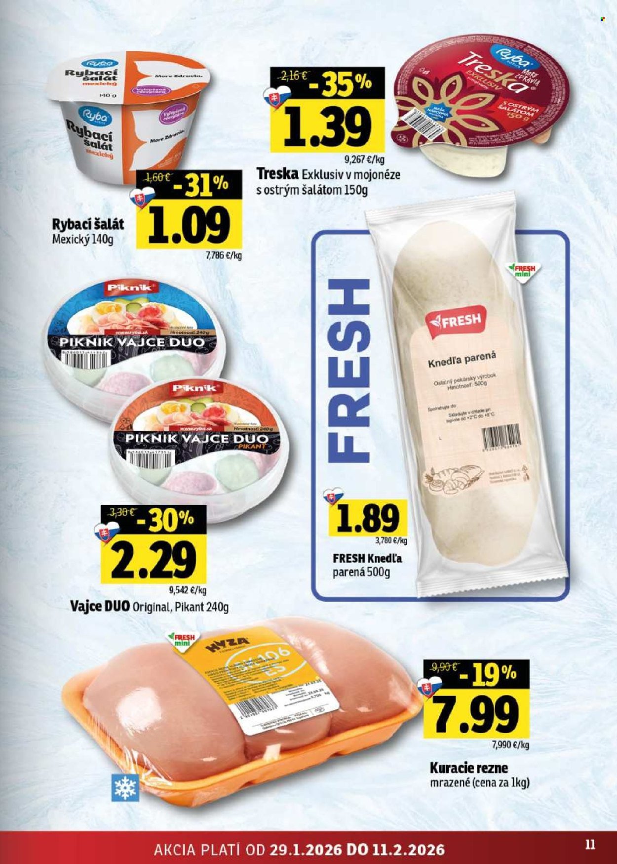 FRESH leták - Stredné a západné Slovensko (2026-01-29 - 2026-02-11) | 11