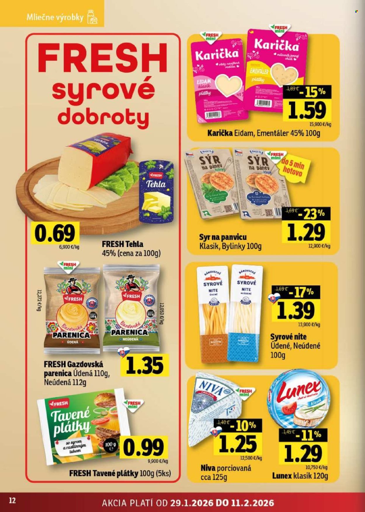 FRESH leták - Stredné a západné Slovensko (2026-01-29 - 2026-02-11) | 12